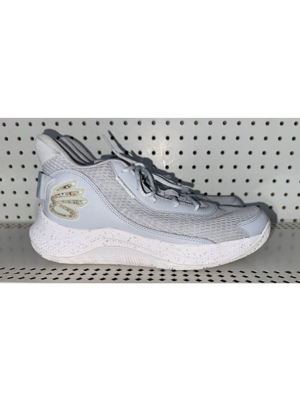 Under Armour Curry 3Z7 Halo Gray Mens Athletic Basketball Shoes Size 10.5